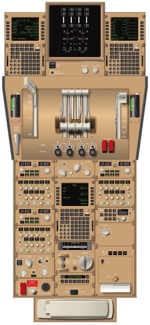 Boeing B747 Cockpit Training Posters PED